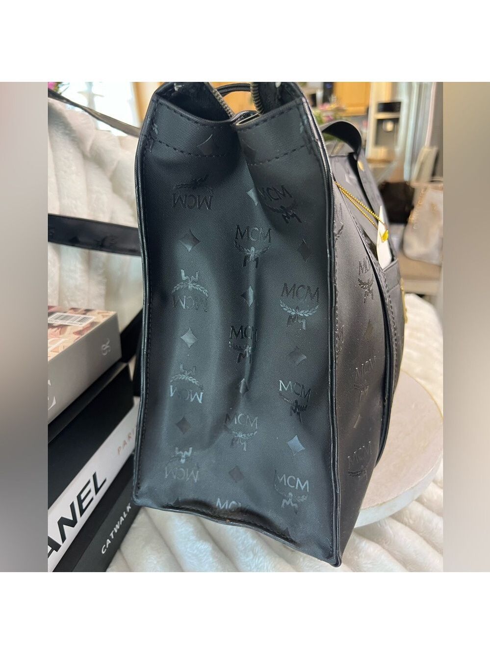 MCM Black Zipper Tote - Picture 14 of 14